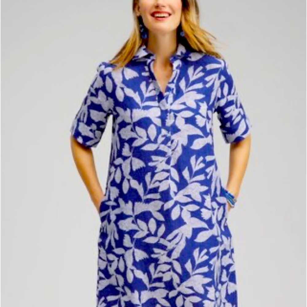 Beautiful linen dress. size 2 (Chico’s sizing).  NWT